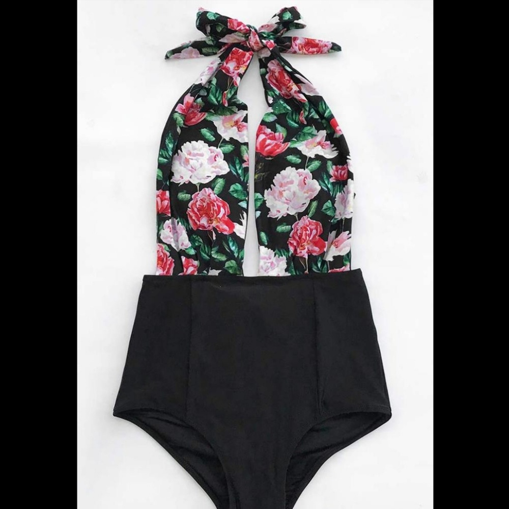 One Piece High Waist Style Swimwear